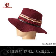 2016 nouveau design womens panama hat on China market